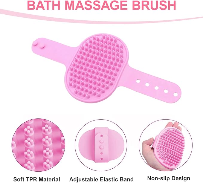 2 Piece Pink Pet Bath Supplies - Image 2