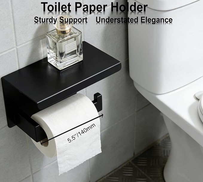 Bathroom Hardware Set 10 Piece Matte Black Bathroom Accessories Set SUS304 - Image 4