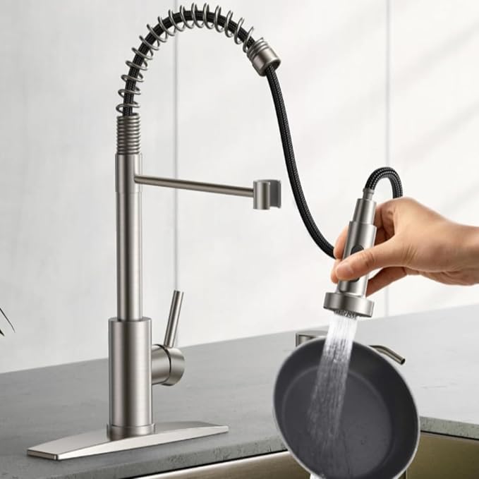 Smart Touch On Kitchen Faucet, 3 Modes Pull Down Sprayer, Sensor Activated - Image 4