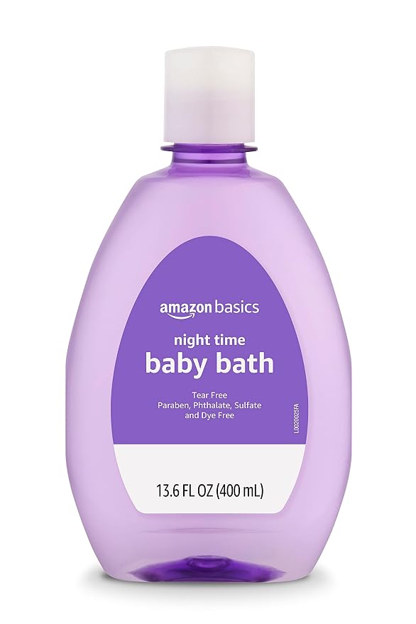 Amazon Basics Night-Time Baby Bath, Lightly Scented, 13.6 Fl Oz - Image 2