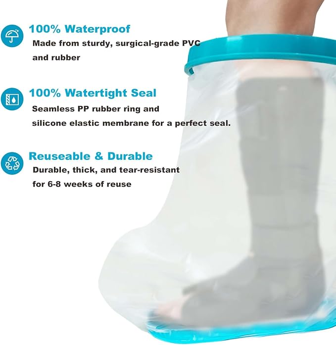 Non-Slip Extra Wide Waterproof Leg Cast Cover - Image 4