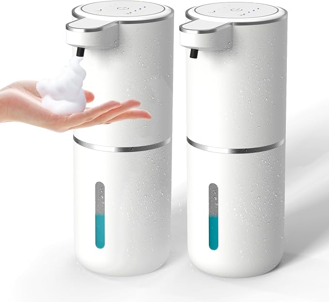 2Pack Automatic Soap Dispenser – Touchless Foaming Soap Dispenser 400ml USB by AUTOMATICSOAPDISPENSER
