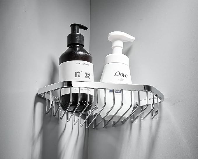 Corner Shower Caddy Basket, Shampoo Holder - Image 4