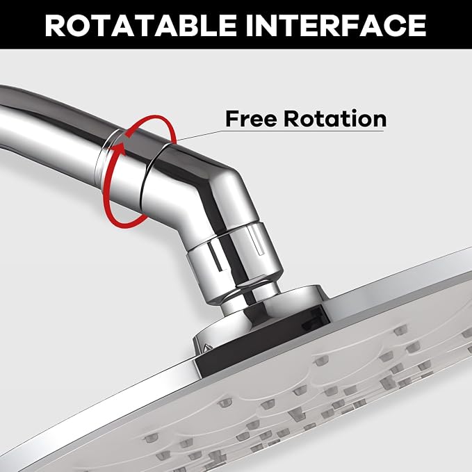 Shower Head Elbow Adapter, All Metal Handheld & Wall-Mounted Shower Arm - Image 4