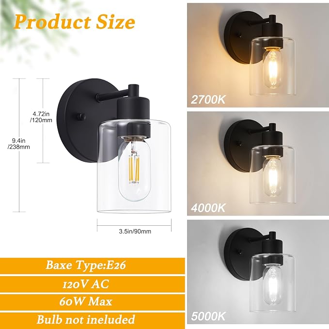 Wall Sconce, Modern Bathroom Light Fixture - Image 4