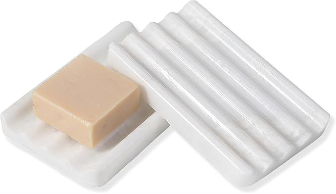 2PCS Koville African Natural Marble Soap Dish by Koville