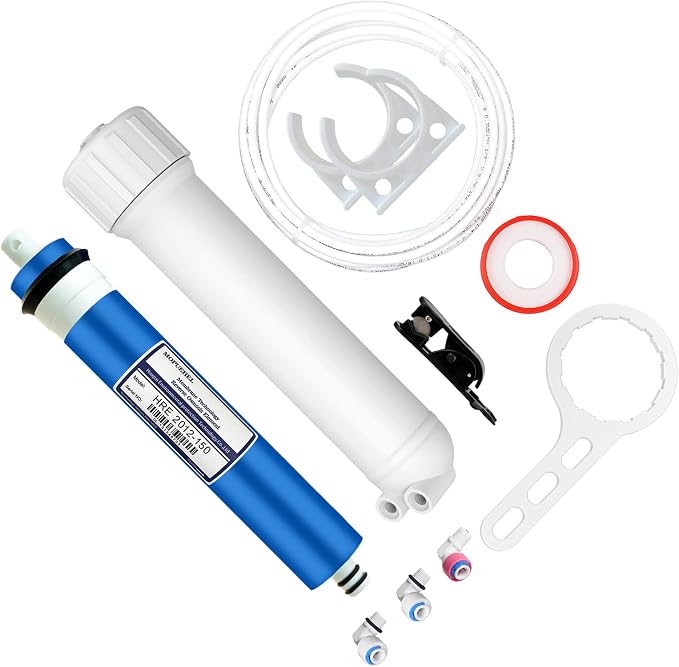 150 GPD RO Membrane with Reverse Osmosis Membrane Housing Set, Reverse Osmosis by MOPUEHEL