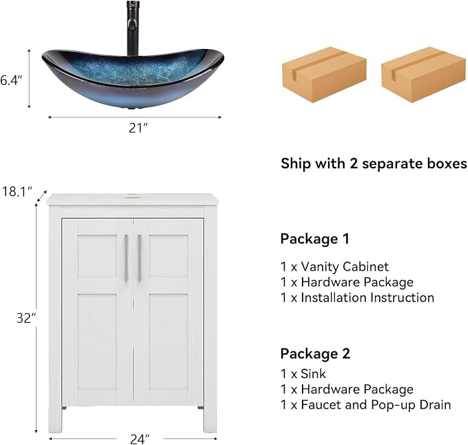 YOURLITE 24" Bathroom Vanity - Image 3