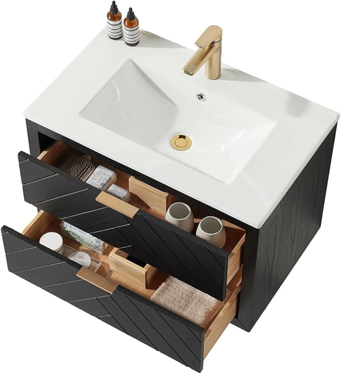 30 in. Wall Mounted Bathroom Vanity - Image 7