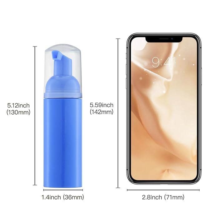 Tekson 3 PCS Soap Foam Bottle, Empty Travel Foaming Lash Shampoo - Image 6