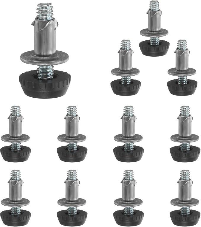 uxcell 1/4"-20 Thread Furniture Feet Levelers, 12Set 27mm L Adjustable by uxcell
