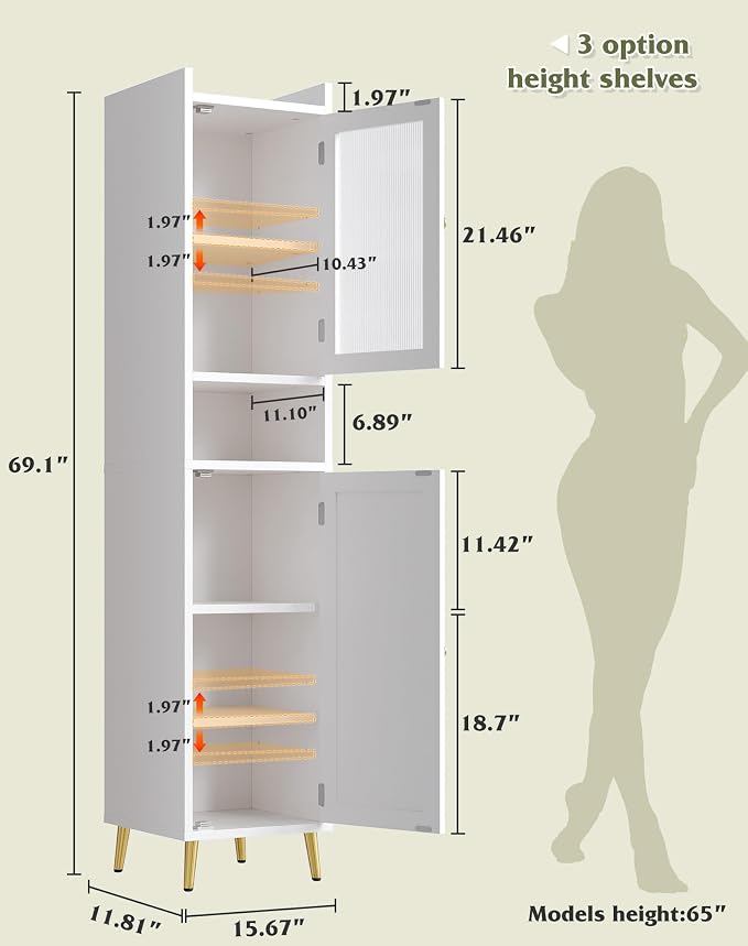 Bathroom Storage Cabinet, Bathroom Cabinet - Image 3