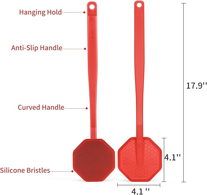 Silver-Infused Silicone Back Scrubber - Image 5