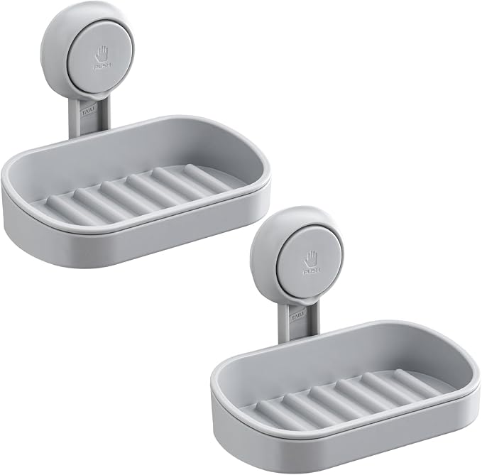 TAILI Soap Dish Bar Holder Suction Cup, SoapSaver by TAILI