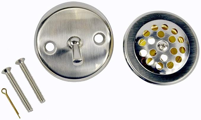Danco 89242 Trip Lever Tub/Bath Drain and Overflow Trim Kit/Plate in Brushed by DANCO