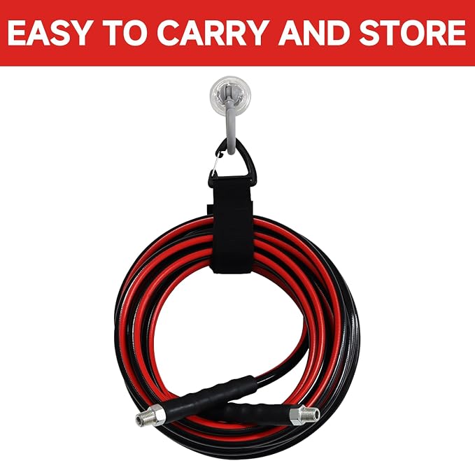 Sewer Jetter Kit for Pressure Washer 50FT, Drain Cleaner Hose 1/4 Inch NPT - Image 8
