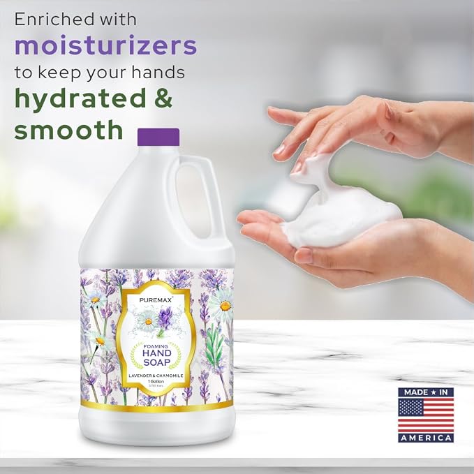 Foaming Hand Soap Refills with Essential Oils | Lavender Chamomile | Gentle - Image 3