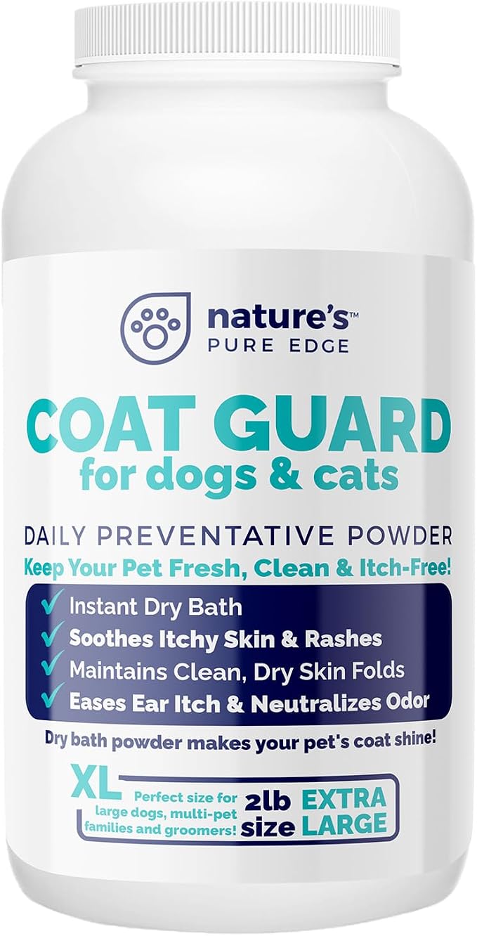 Coat Guard Dry Shampoo for Dogs and Cats by NaturesPureEdge