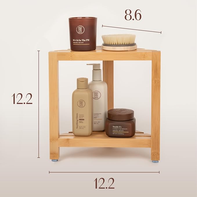 ATALIA Corner Shower Stool for Inside Shower - Image 2