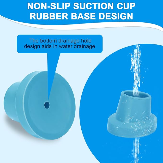 supregear Replacement Feet for Shower Chair Bath Seat, 1-1/8" I.D. Slope Rubber - Image 3