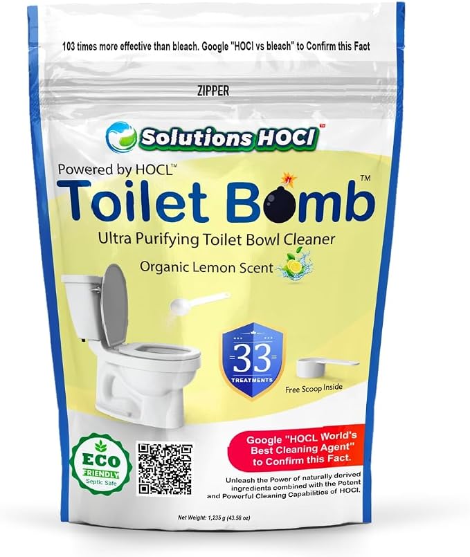 Toilet Cleaner Bomb by SolutionsHOCL-PowerCleaner