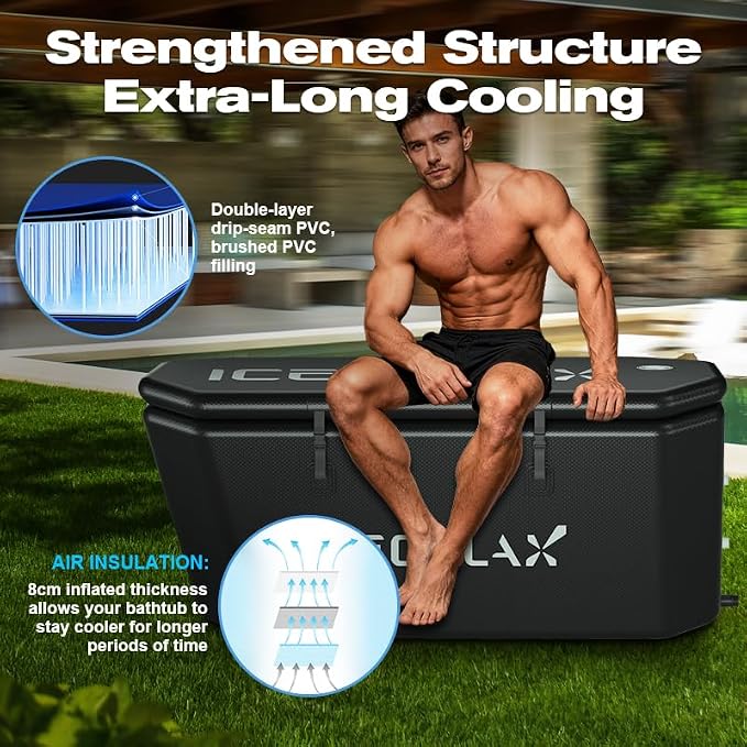 Cold Plunge Tub, Inflatable Ice Bath Tub - Image 4