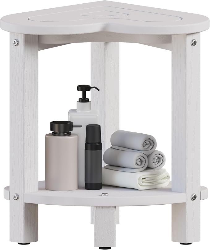 Corner Shower Stool for Inside Shower by Uha