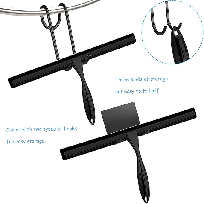 Shower Squeegee for Glass Doors, 12 Inches Bathroom Squeegee - Image 5