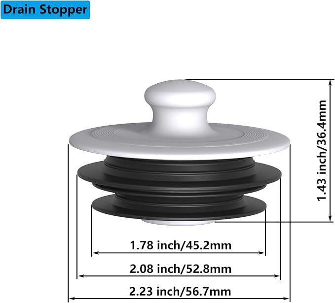 Bathtub Drain Stopper, Bathroom Sink Stopper，Drain Stopper, Sink Plug, Drain - Image 6