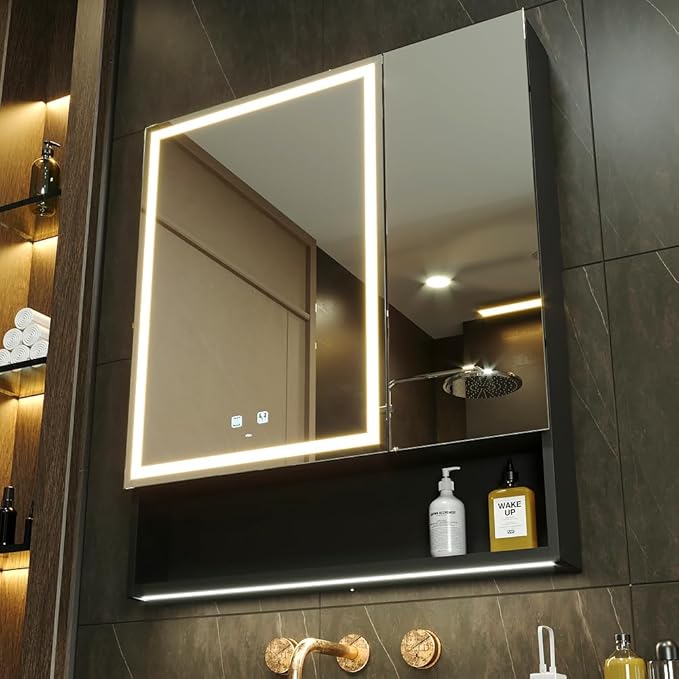 KWW LED Lighted Bathroom Medicine Cabinet by KWW