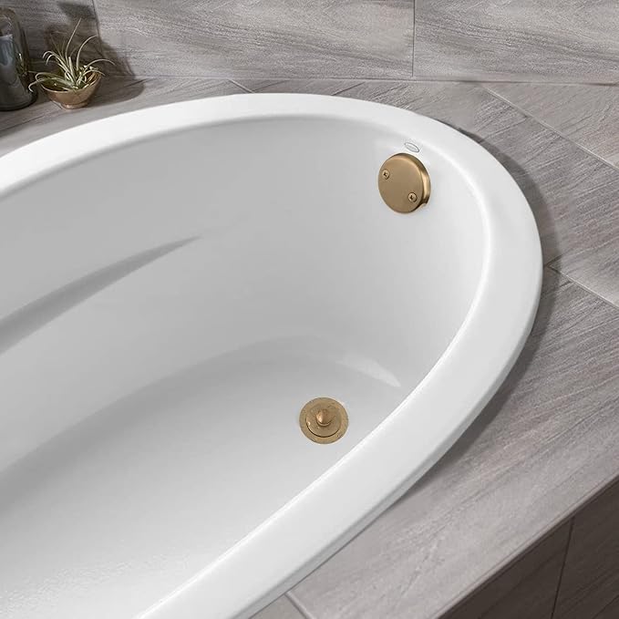 Champagne Bronze Lift & Turn Tub Trim Set - Image 4