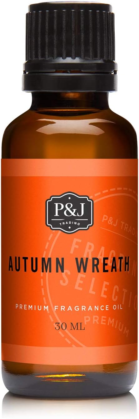 P&J Fragrance Oil Autumn Wreath Scented Candle 30ml by PJTrading