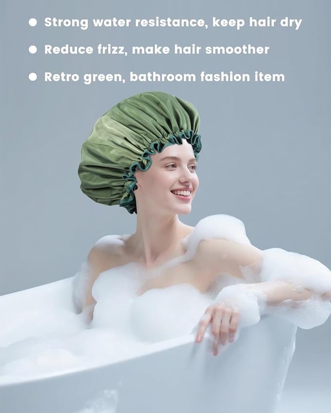 Aquior Shower Caps, Reusable Shower Cap - Image 5