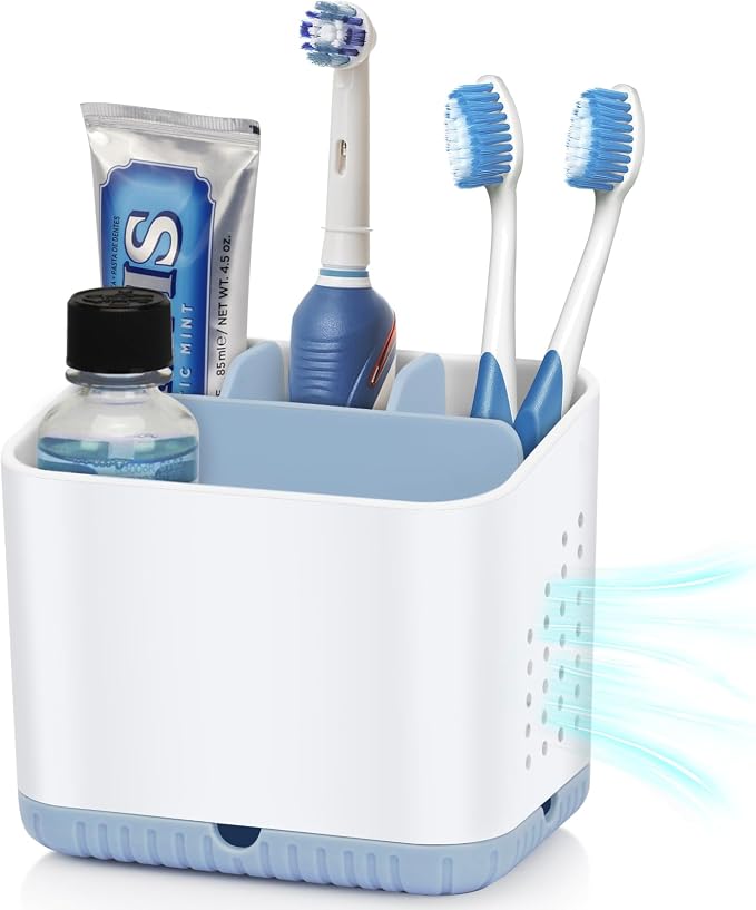 Toothbrush Holders for Bathrooms, Kids Electric Toothbrush and Toothpaste Holder by PARKMANI