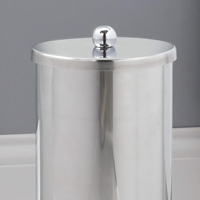 Zenna Home Toilet Paper Holder Stand, Enclosed Toilet Paper Storage Holds 3 TP - Image 3