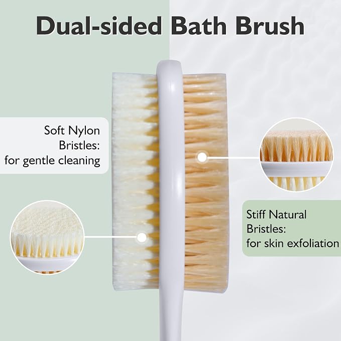 VANZAVANZU 17 Inch Anti-Slip Long Handle Back Scrubber - Image 3
