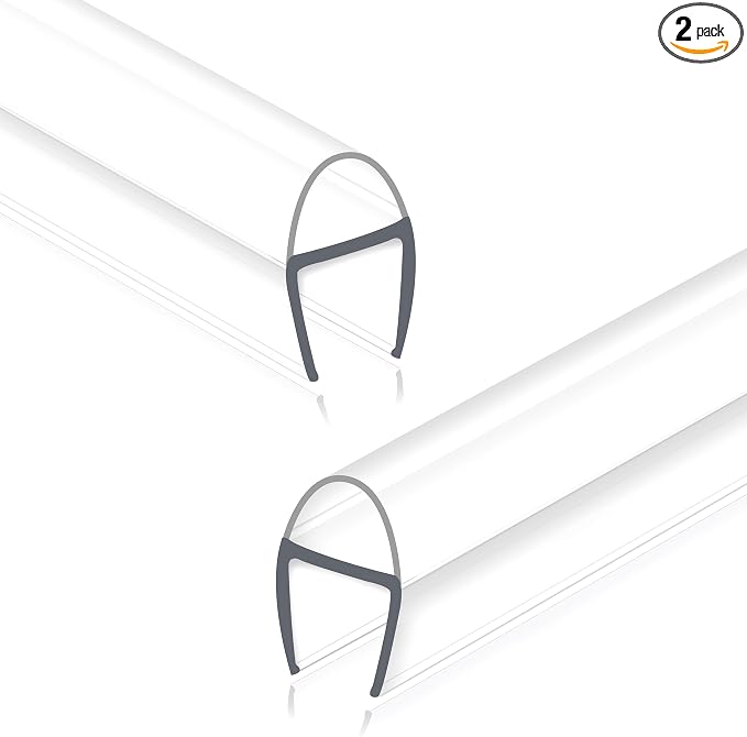 Frameless Shower Door Seal Strip 2 Pack x 39 Inch U by Unknown