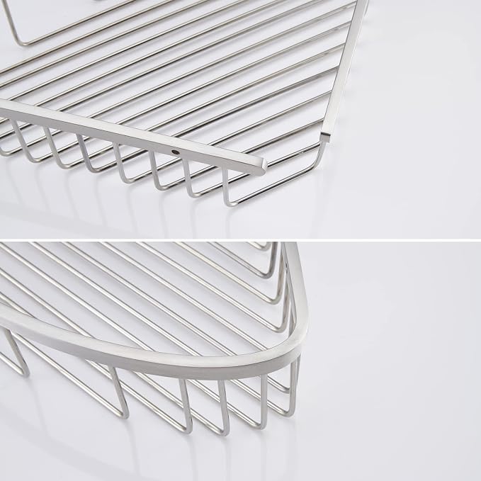 Bathroom Shower Caddy Corner Shelf, Corner-Hollow Design, Ultra Sturdy - Image 4