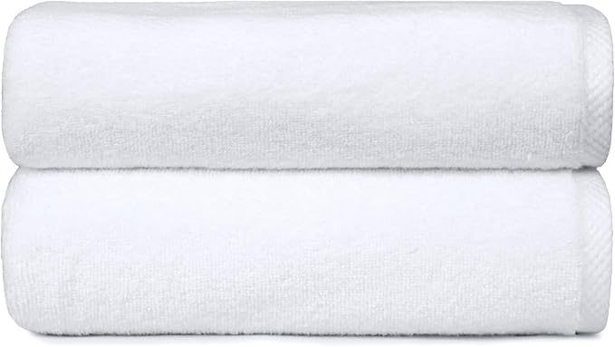 Amazon Basics 2 Piece Quick-Dry Oversize Bath Towel, 100% Cotton by AmazonBasics