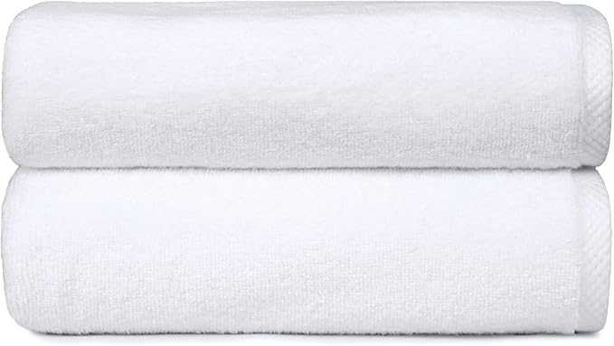 Amazon Basics 2 Piece Quick-Dry Oversize Bath Towel, 100% Cotton - Image 2