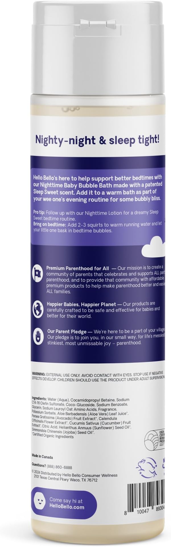 Hello Bello Nighttime Bubble Bath - Image 2