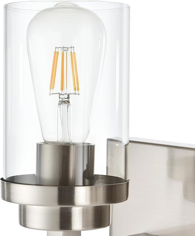 MELUCEE 5-Light Bathroom Vanity Light Brushed Nickel Finish - Image 5
