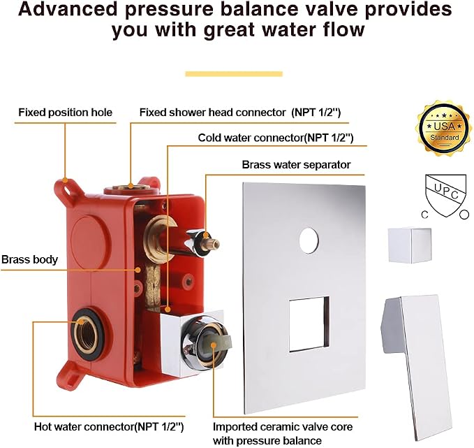 Wall Mounted Bathtub Faucet - Image 6