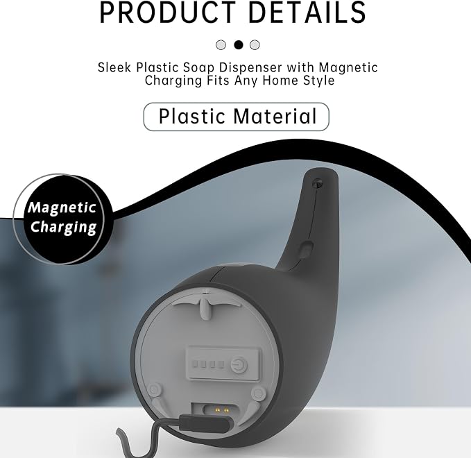 Automatic Soap Dispenser Touchless, 300ML Hand & Dish Countertop Electric - Image 3
