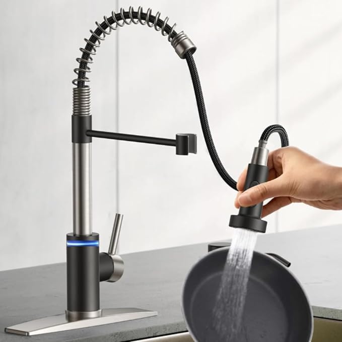 Smart Kitchen Faucet, 3 Modes Pull Down Sprayer, Touch On Sensor Activated - Image 6