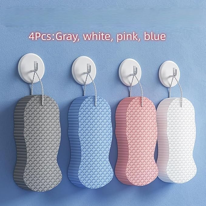 4Pcs, 3D Magic Exfoliating Bath Sponge, Magic Exfoliating Sponges - Image 9