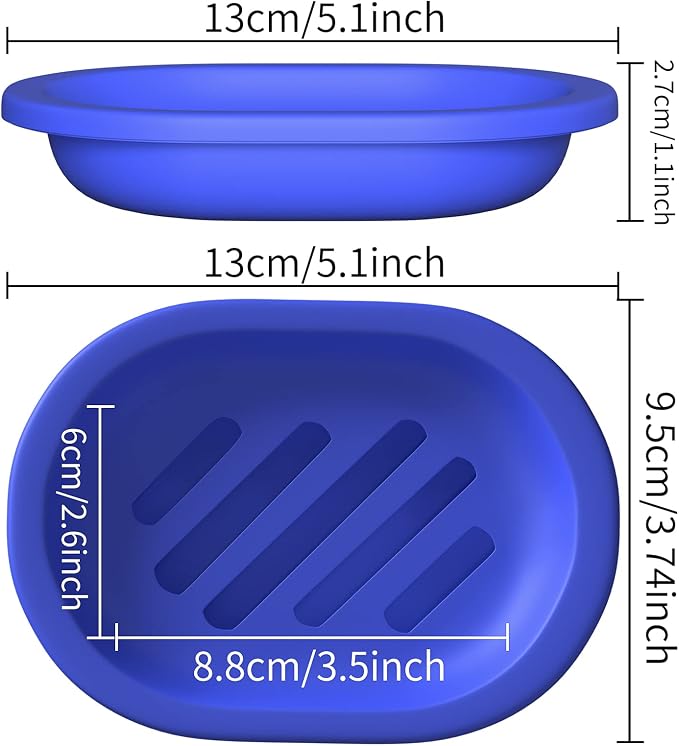 Topsky 2 Pcs Soap Dish Soap Holder - Image 3