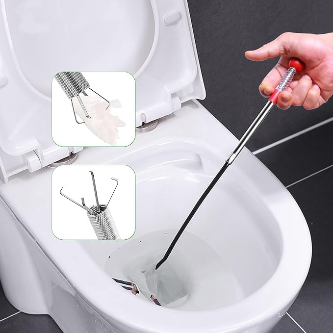 Drain Snake 61 Inch Flexible Claw Grabber Tool - Image 7