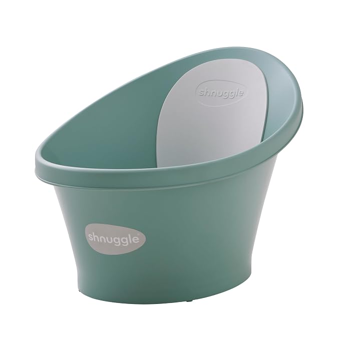 Shnuggle Newborn Baby Bath | Built in Support Bump and Soft Backrest | Suitable by Shnuggle