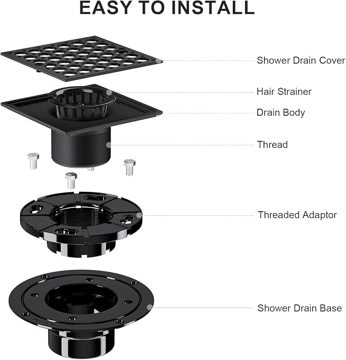 Uni-Green 4 Inch Shower Floor Drain - Image 5